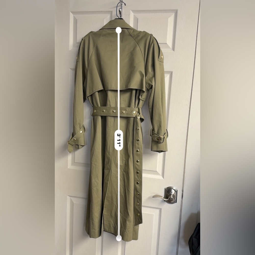 Greena Studded trench coat - Picture 7 of 9